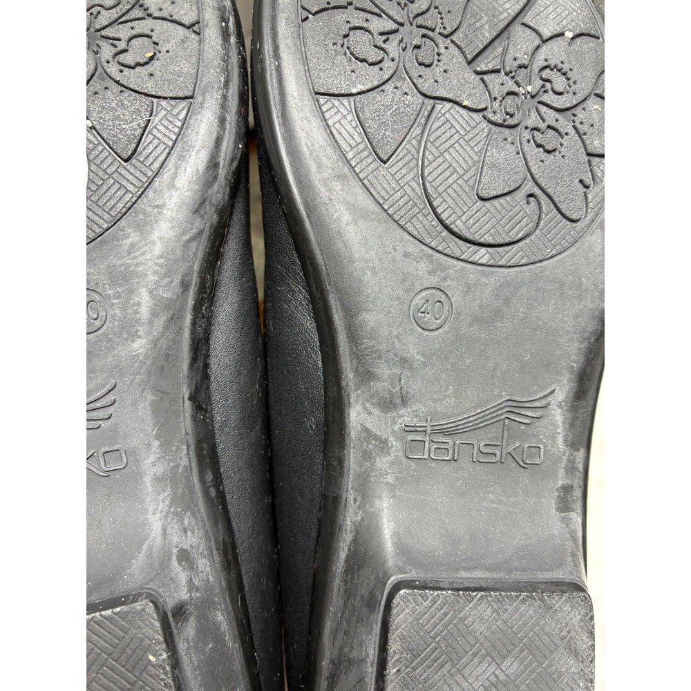 Dansko Black Leather Mary Jane Flats Comfort Walking Shoes EU 40 - Picture 9 of 9